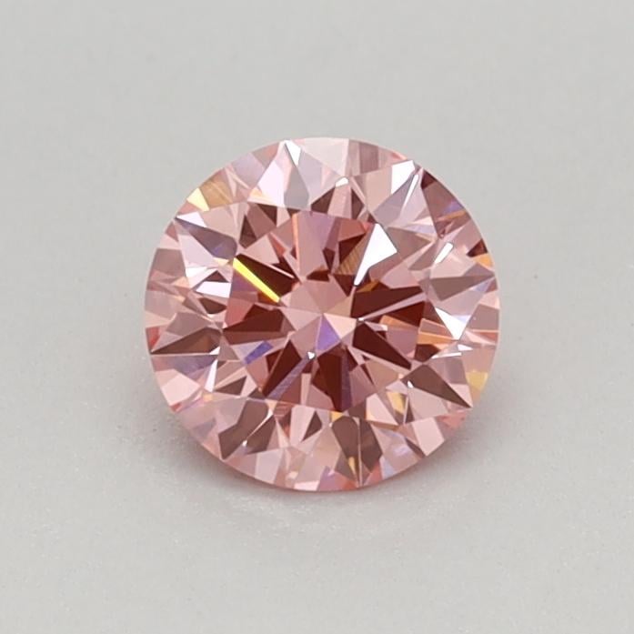 0.38 Ct. Fancy Vivid Pink Round Lab Grown Diamond
