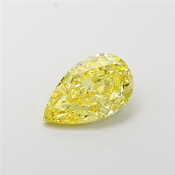 1.73 Ct. Fancy Vivid Yellow Pear Lab Grown Diamond