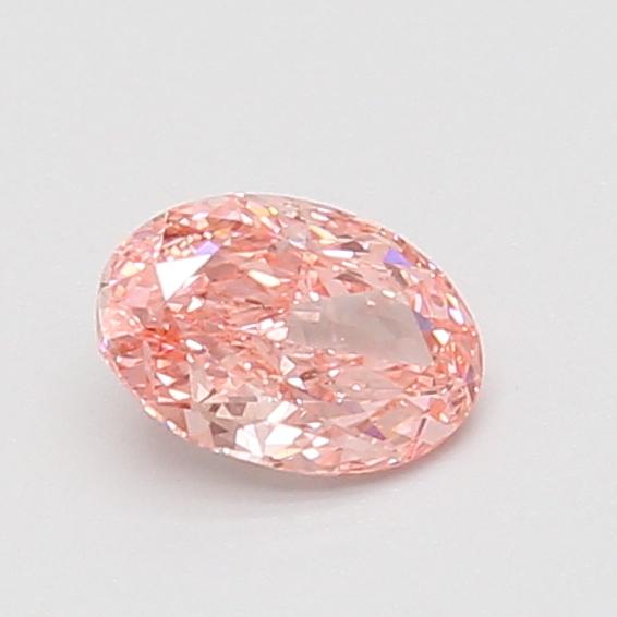 0.54 Ct. Fancy Vivid Pink Oval Lab Grown Diamond