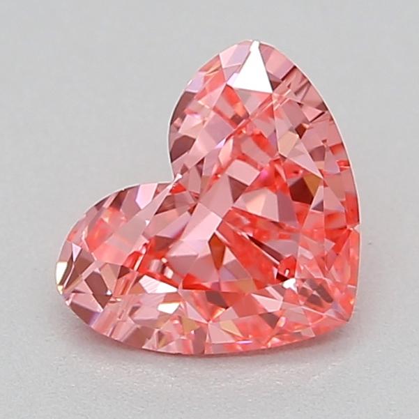 0.46 Ct. Fancy Vivid  Pink Heart Lab Grown Diamond