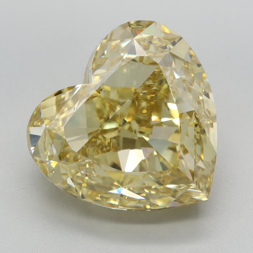 10.83 Ct. Fancy Yellow Heart Lab Grown Diamond