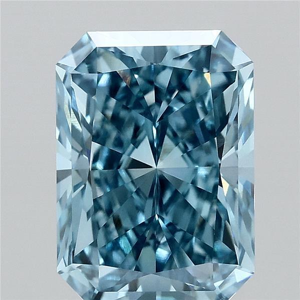 3.00 Ct. Fancy Vivid Blue Radiant Lab Grown Diamond