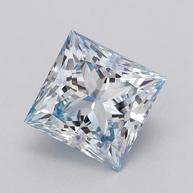 1.50 Ct. Fancy Intense  Blue Princess Lab Grown Diamond