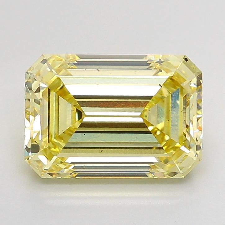 5.03 Ct. Fancy Intense None Yellow Emerald Lab Grown Diamond