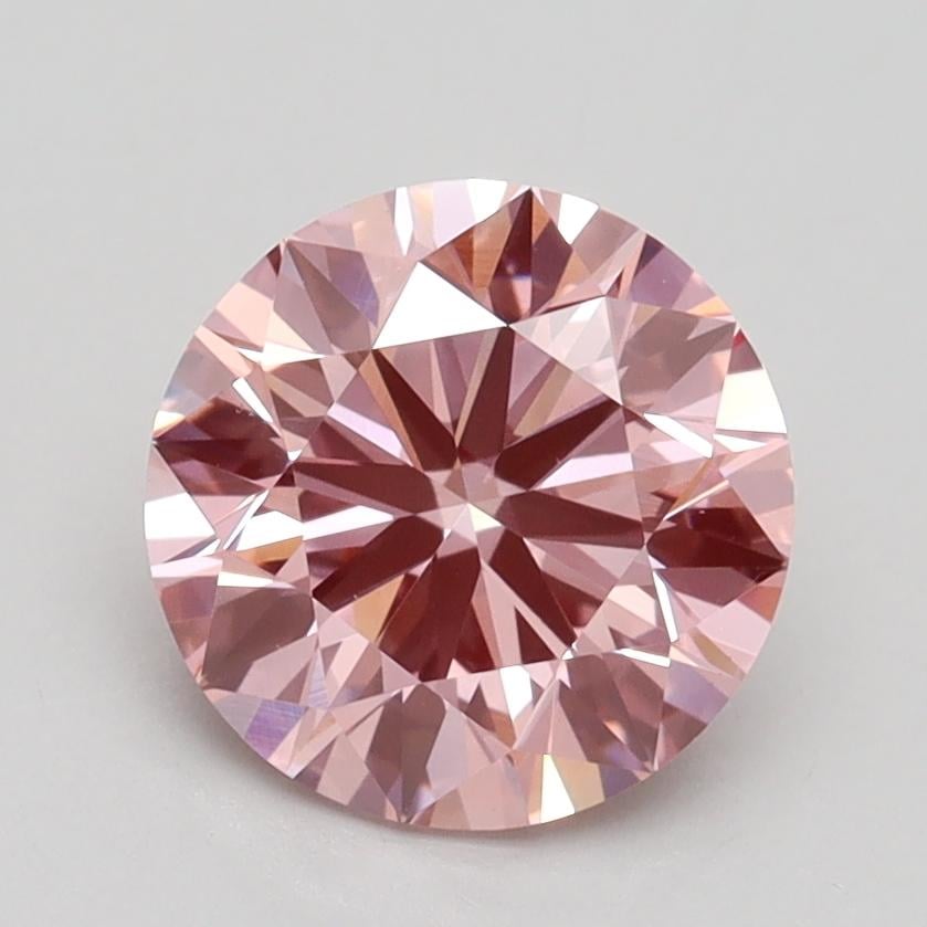 1.84 Ct. Fancy Vivid Pink Round Lab Grown Diamond