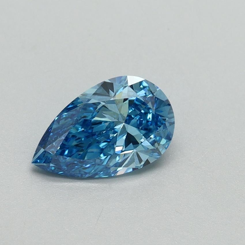 1.01 Ct. Fancy Vivid Blue Pear Lab Grown Diamond