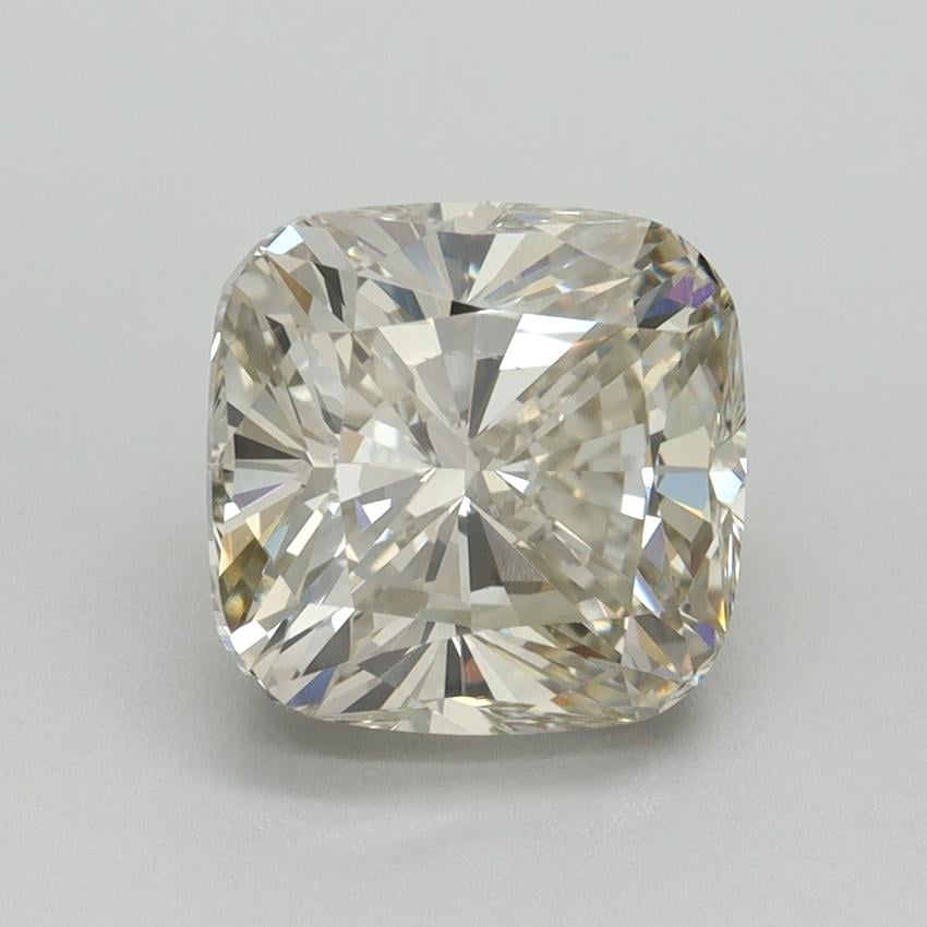 3.05 Ct. Fancy Vivid Pink Cushion Lab Grown Diamond