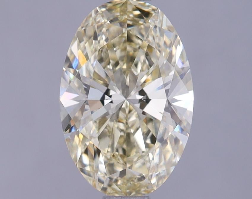 1.14 Ct. Light Yellow Oval Lab Grown Diamond