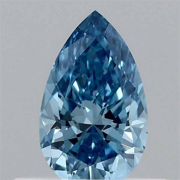 0.39 Ct. Fancy Vivid  Blue Pear Lab Grown Diamond