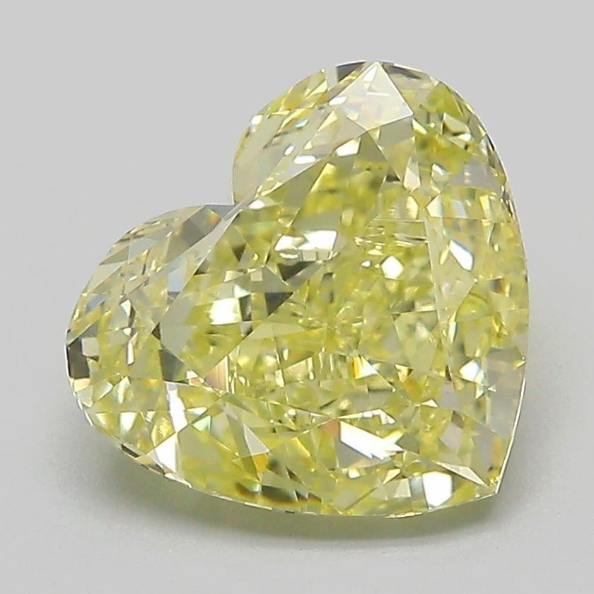 2.94 Ct. Fancy  Yellow Heart Lab Grown Diamond