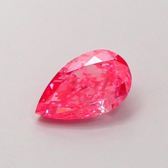 0.51 Ct. Fancy Vivid Pink Pear Lab Grown Diamond