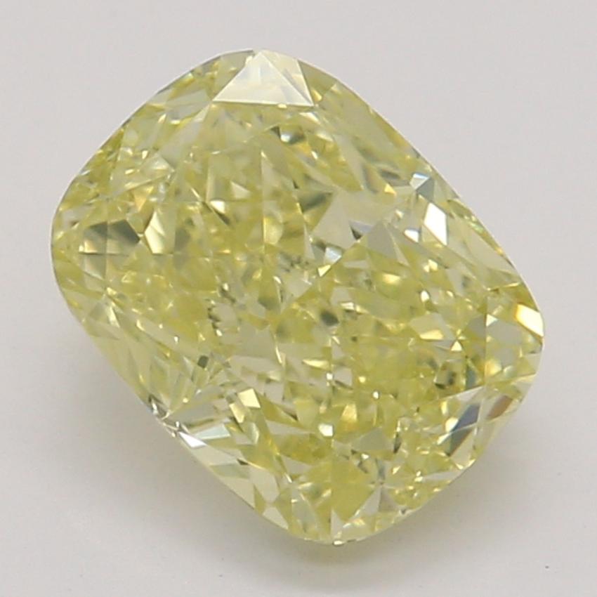0.81 Ct. Fancy Yellow Cushion Diamond