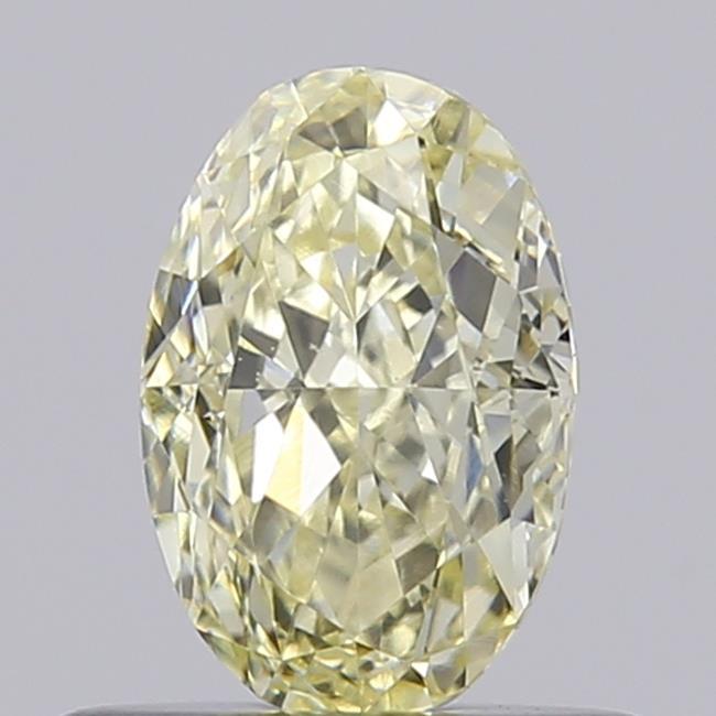 0.60 Ct. Light Yellow Oval Lab Grown Diamond