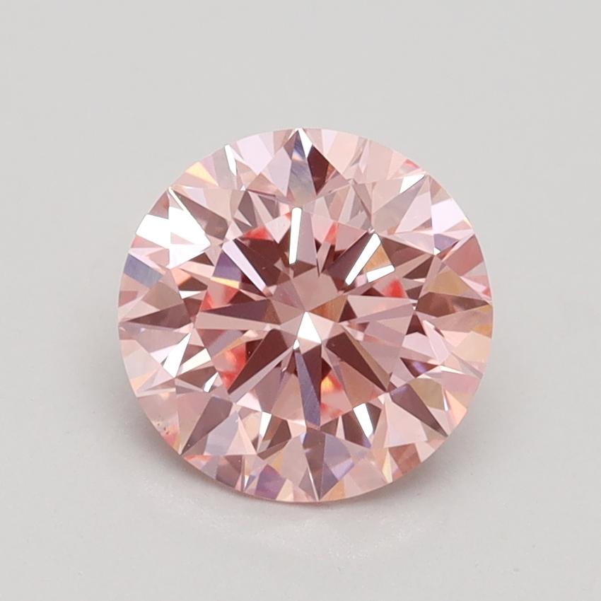 1.53 Ct. Fancy Intense Pink Round Lab Grown Diamond