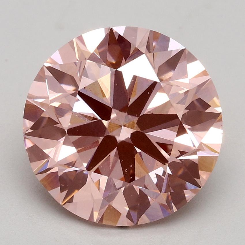 3.00 Ct. Fancy Intense Pink Round Lab Grown Diamond