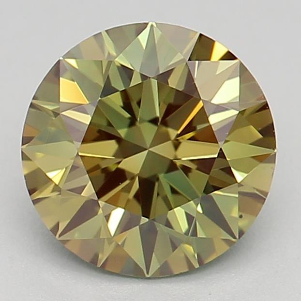 0.86 Ct. Fancy Intense Green Round Lab Grown Diamond