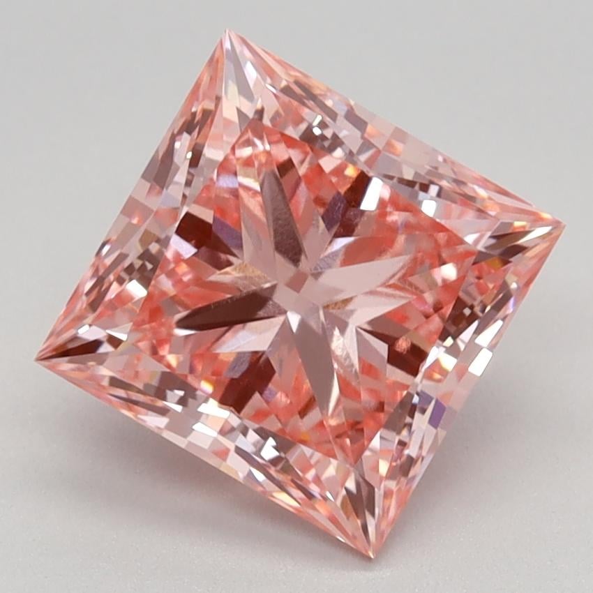 2.23 Ct. Fancy Vivid Pink Princess Lab Grown Diamond