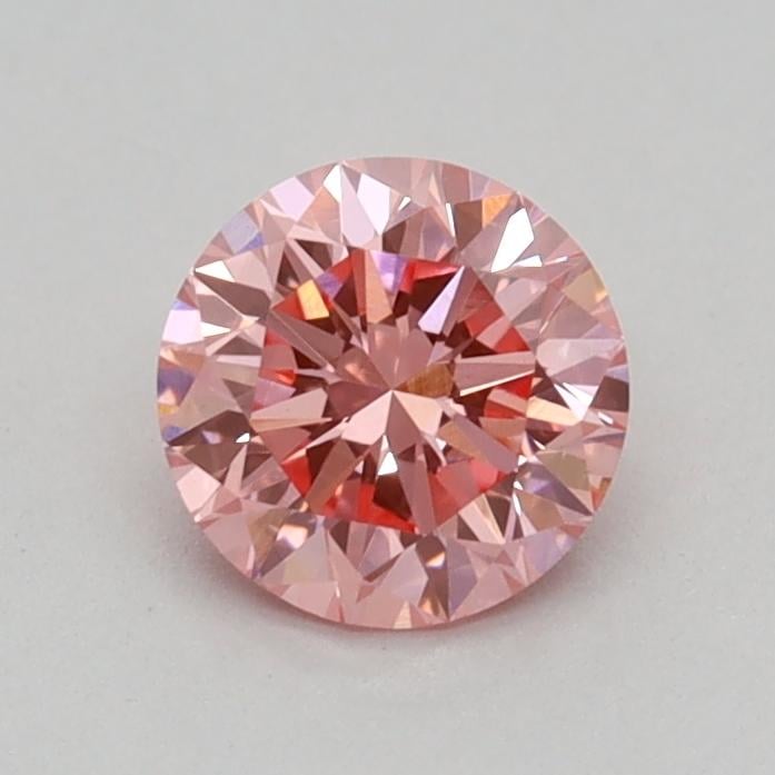 0.36 Ct. Fancy Vivid Pink Round Lab Grown Diamond