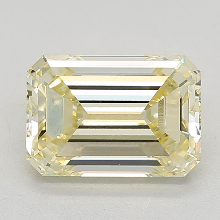 4.10 Ct. Fancy Yellow Emerald Lab Grown Diamond