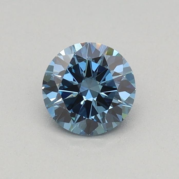 0.28 Ct. Fancy Vivid Blue Round Lab Grown Diamond