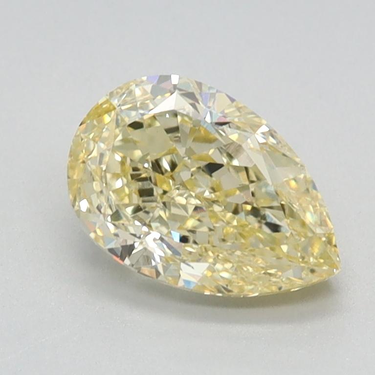 1.06 Ct. Fancy  Intense Yellow Pear Lab Grown Diamond
