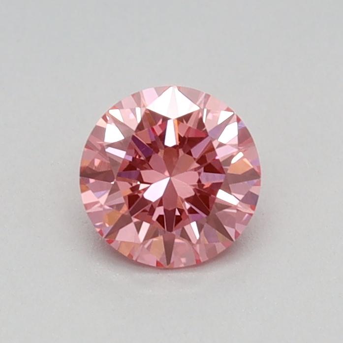 0.32 Ct. Fancy Vivid Pink Round Lab Grown Diamond