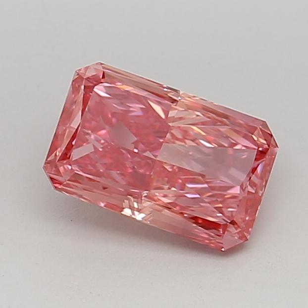 1.59 Ct. Fancy Vivid  Pink Radiant Lab Grown Diamond