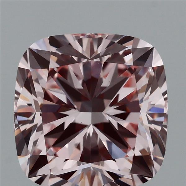 2.10 Ct. Fancy Intense Pink Cushion Lab Grown Diamond