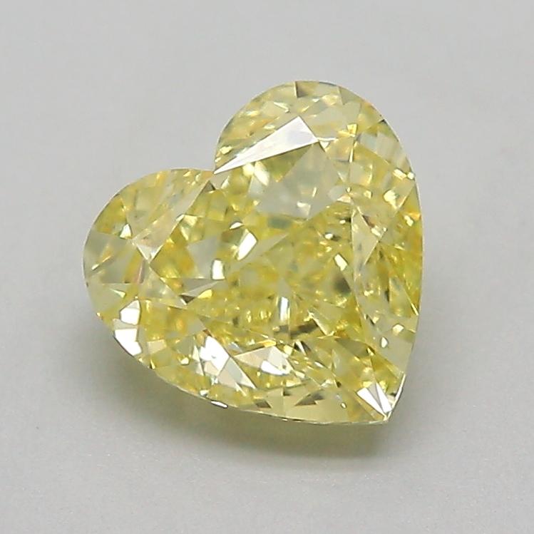 1.02 Ct. Fancy Intense  Yellow Heart Lab Grown Diamond