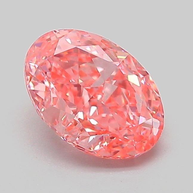 1.09 Ct. Fancy Vivid Pink Oval Lab Grown Diamond