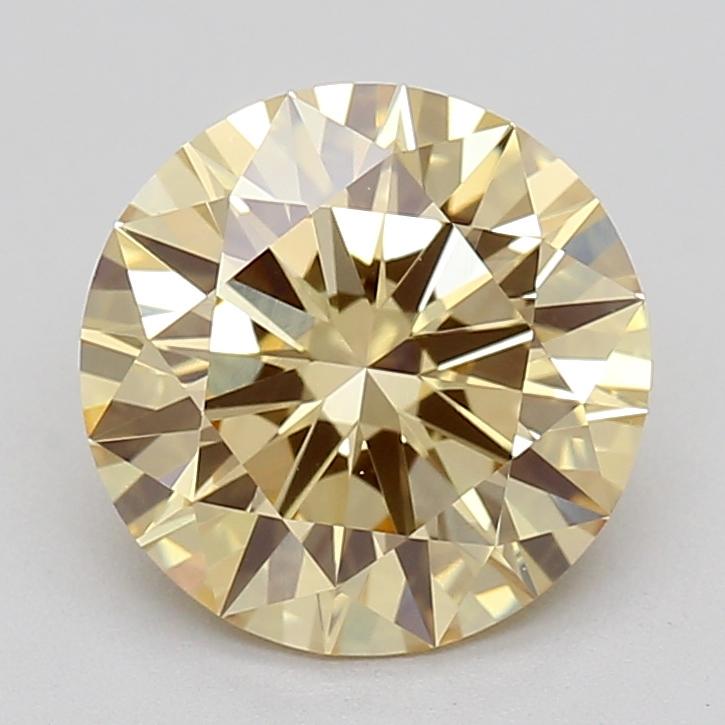 2.06 Ct. Fancy  Yellow Round Lab Grown Diamond