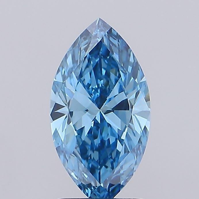 1.61 Ct. Fancy Vivid Blue Marquise Lab Grown Diamond