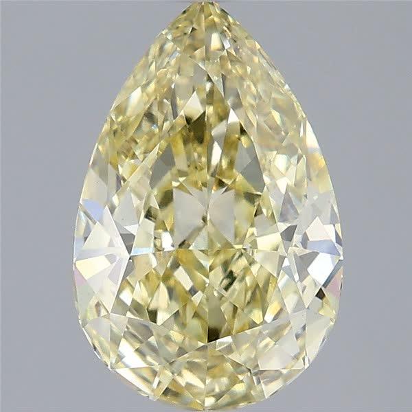 2.58 Ct. Fancy Yellow Pear Lab Grown Diamond