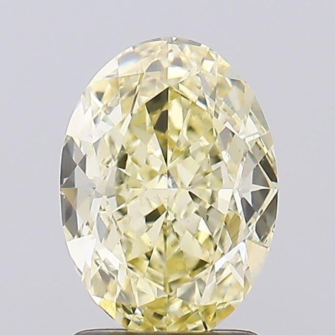 2.04 Ct. Fancy Yellow Oval Lab Grown Diamond