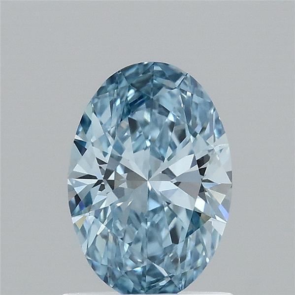 1.01 Ct. Fancy Vivid Blue Oval Lab Grown Diamond