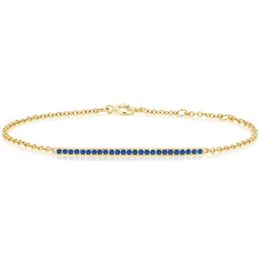 Pavé Sapphire Bar Bracelet 