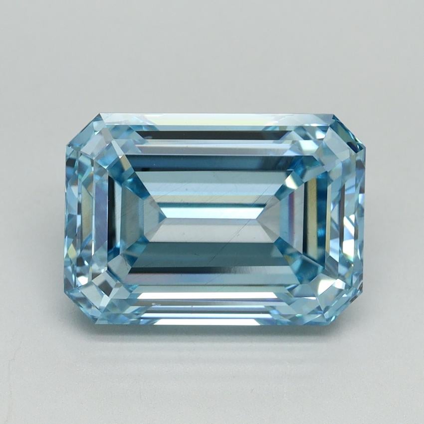 5.57 Ct. Fancy Intense Blue Emerald Lab Grown Diamond