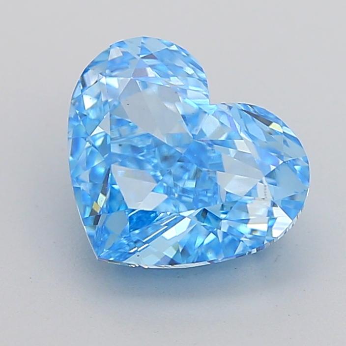 3.00 Ct. Fancy Vivid Blue Heart Lab Grown Diamond