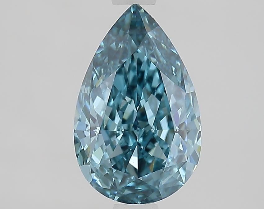 1.79 Ct. Fancy Vivid Blue Pear Lab Grown Diamond
