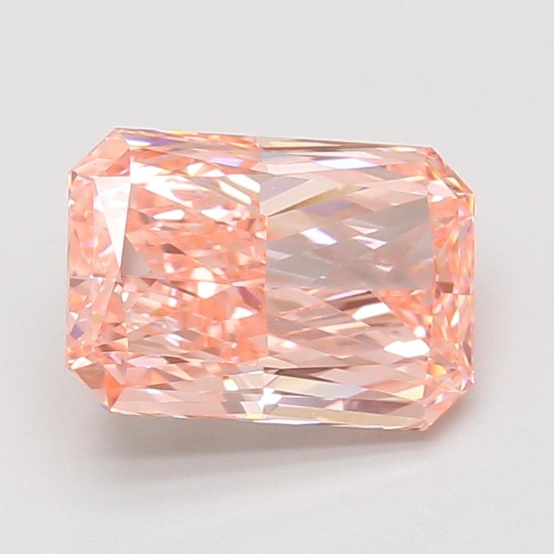 3.09 Ct. Fancy Vivid Pink Radiant Lab Grown Diamond