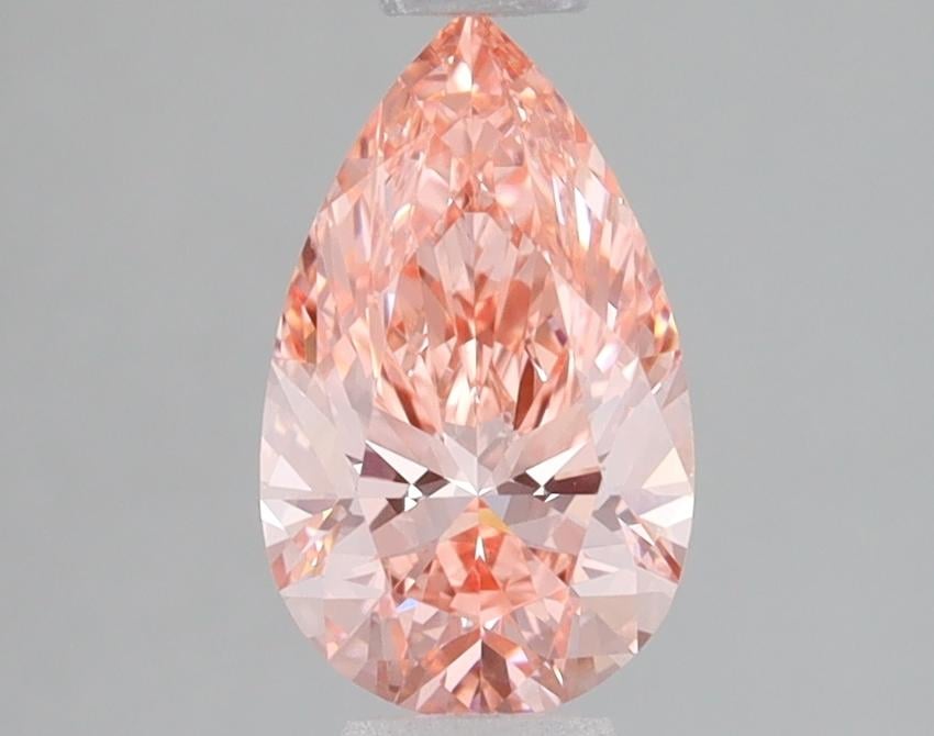 1.24 Ct. Fancy Vivid Pink Pear Lab Grown Diamond