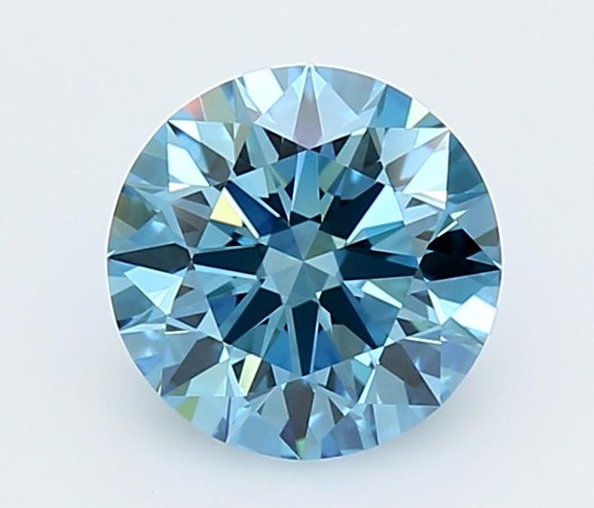 1.73 Ct. Fancy Vivid  Blue Round Lab Grown Diamond