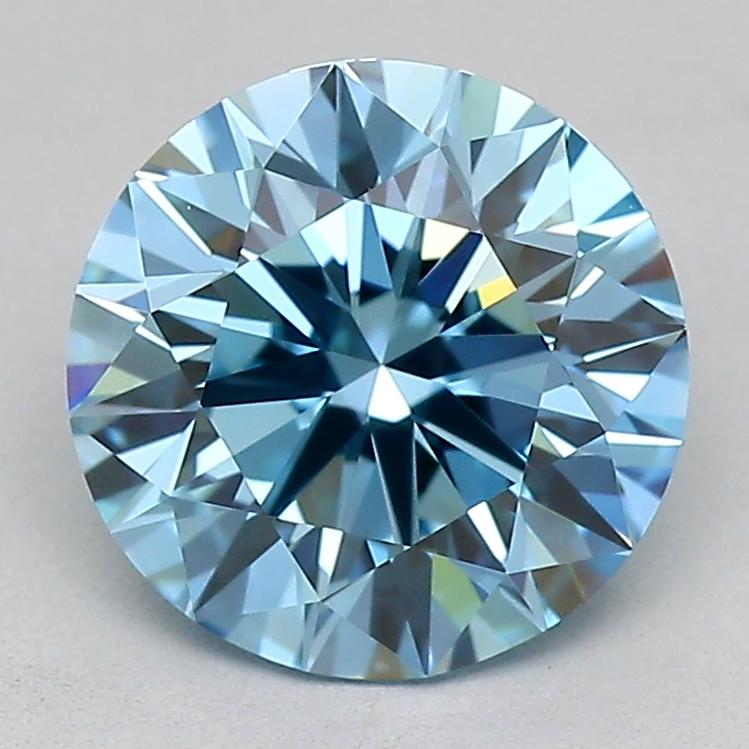 1.50 Ct. Fancy Vivid  Blue Round Lab Grown Diamond