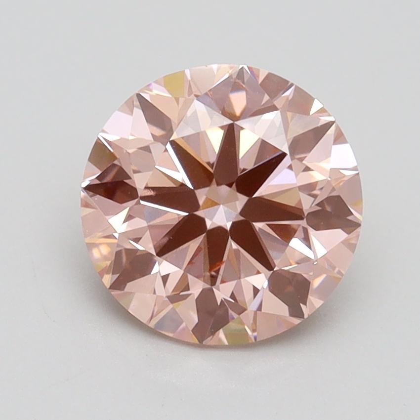 1.73 Ct. Fancy Intense Pink Round Lab Grown Diamond