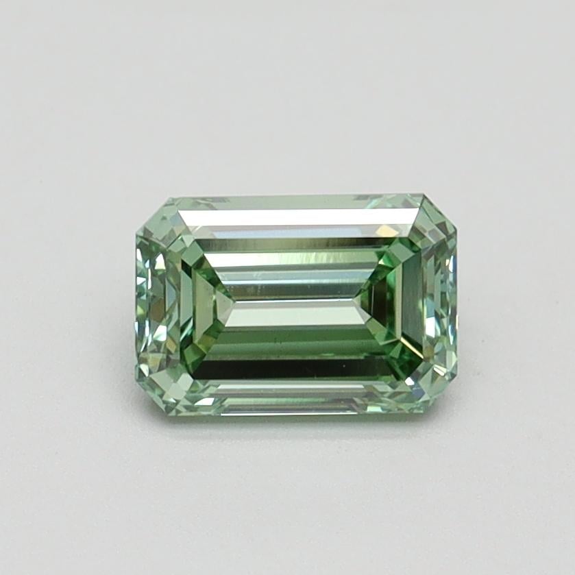 0.80 Ct. Fancy Intense Pacific Green Emerald Lab Grown Diamond