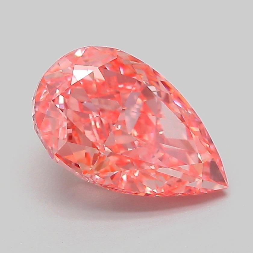 2.04 Ct. Fancy Vivid Pink Pear Lab Grown Diamond