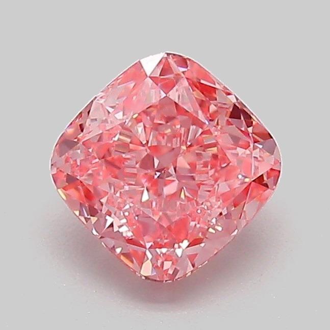 1.03 Ct. Fancy Vivid Pink Cushion Lab Grown Diamond