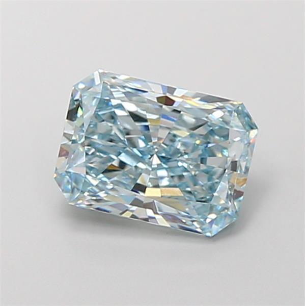 2.10 Ct. Fancy Vivid Blue Radiant Lab Grown Diamond
