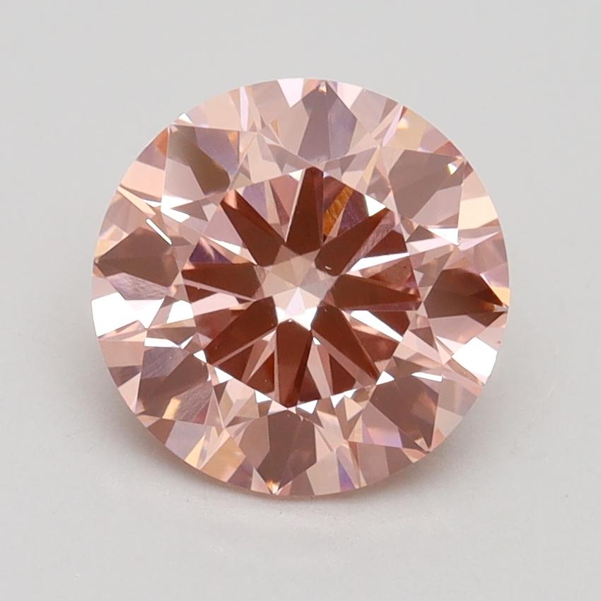 2.06 Ct. Fancy Intense Pink Round Lab Grown Diamond