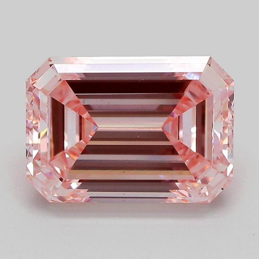 5.03 Ct. Fancy Intense  Pink Emerald Lab Grown Diamond